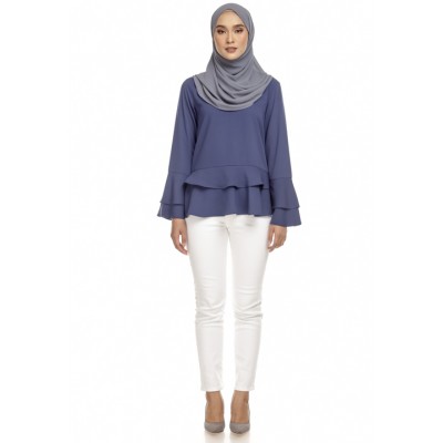 MONICA BLOUSE - BLUE