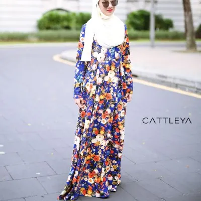 ALISHA DRESS - YELLOW BLUE FLORAL (3)