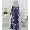 BLOSSOM JUBAH - MIDNIGHT BLUE (1)