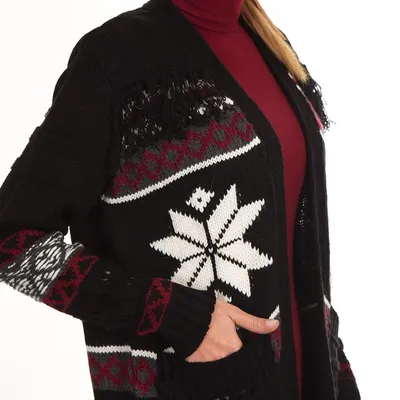 ISYA LONG CARDIGAN - BROWN (1)