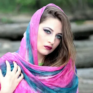 EVIE INSTANT SHAWL - DARK BROWN (16)