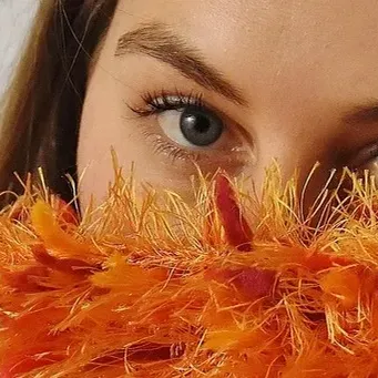 HAZEL SQUARE SCARF - PEACH